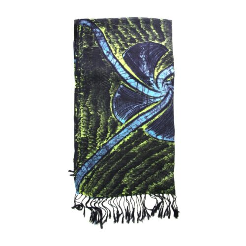 Sky green batik shawl