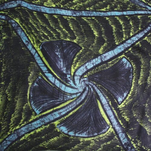 Sky green batik shawl