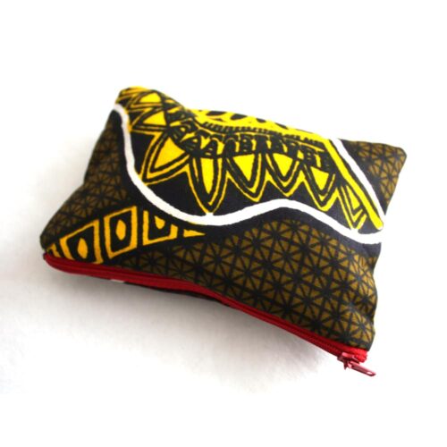 Green and Yellow Shell Zipper Pouch - Image 3
