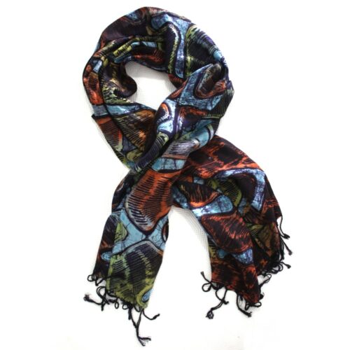 TP Thames Splash Shawl, Batik Shawl - Image 3
