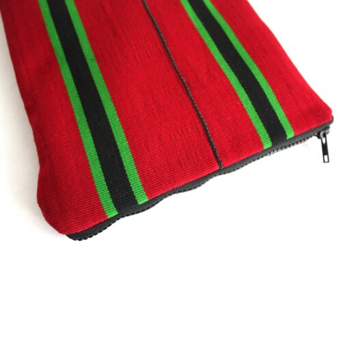 Maroon Stripe Aso Oke iPad Sleeve - Image 3