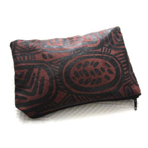 Leaf and Chocolate African Zipper Pouch Set - Image 9
