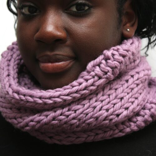 Lilac Wool Cowl