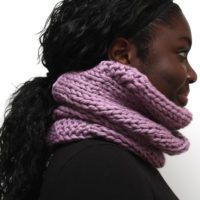 Lilac Wool Cowl