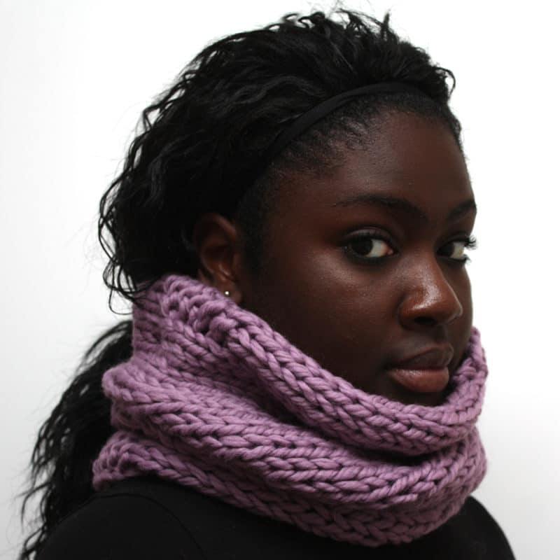 Lilac Wool Cowl