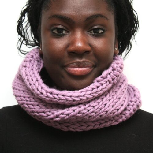 Lilac Wool Cowl