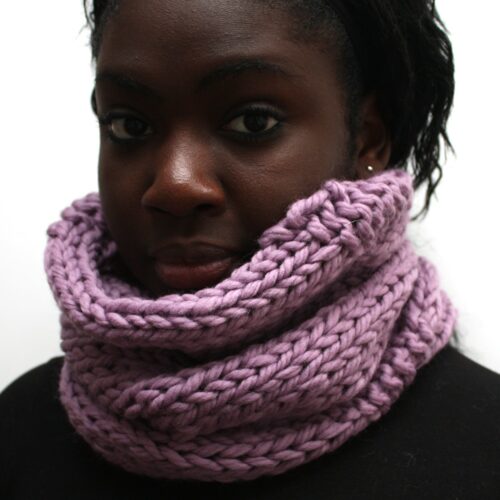 Lilac Wool Cowl