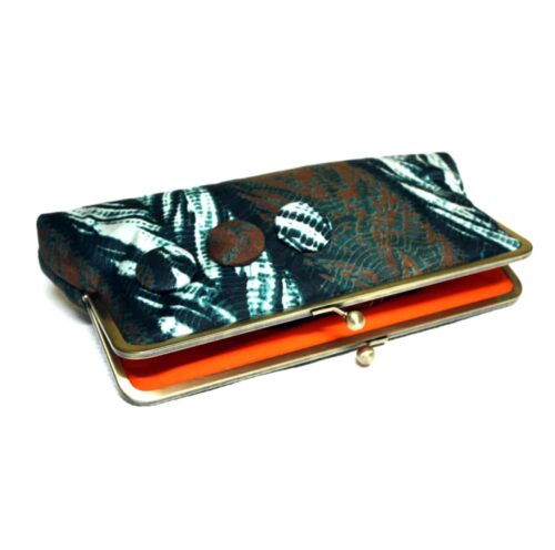 Leaves Batik Mega Snap Clutch