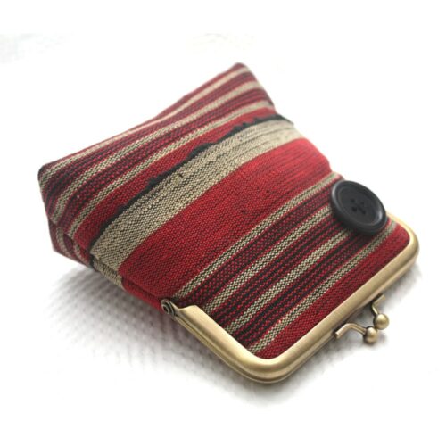Strawberry Aso Oke Pico Pouch - Image 2