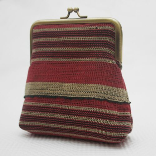 Strawberry Aso Oke Pico Pouch - Image 4