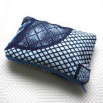 Blue Ankara Zipper Pouch