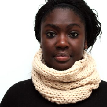 Cream Wool Cowl