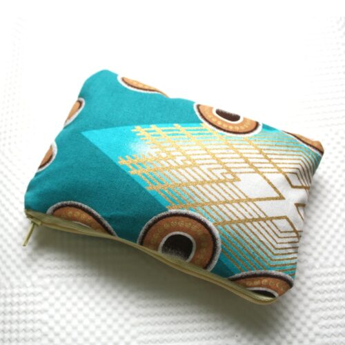 Teal Zipper Pouch