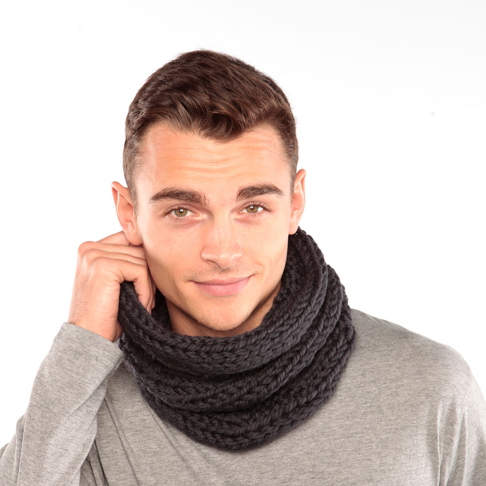 Bright Orange Wool Neck Warmer - Urbanknit