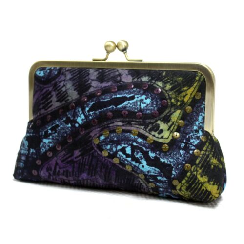 Purple Thames Mini Snap Clutch