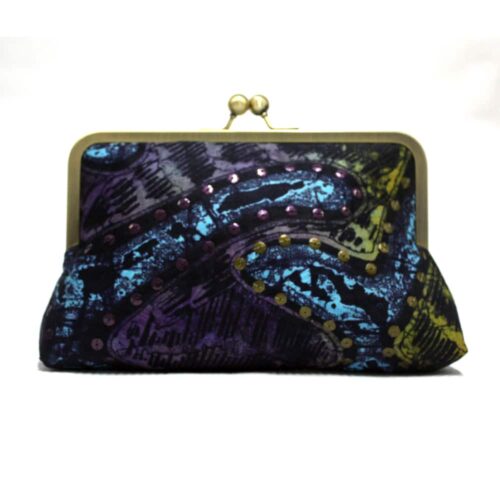 Purple Thames Mini Snap Clutch