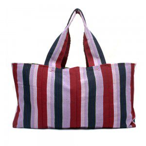 Berry Stripe Tommy Tote