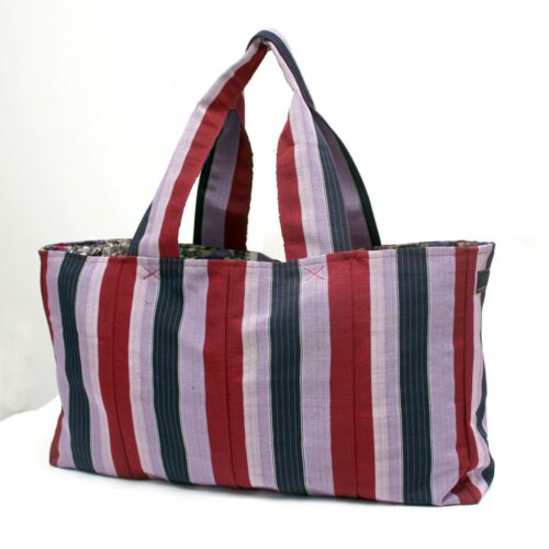 Berry Stripe Tommy Tote