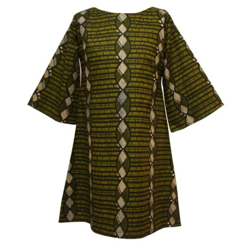 Green Print Tunic Dress