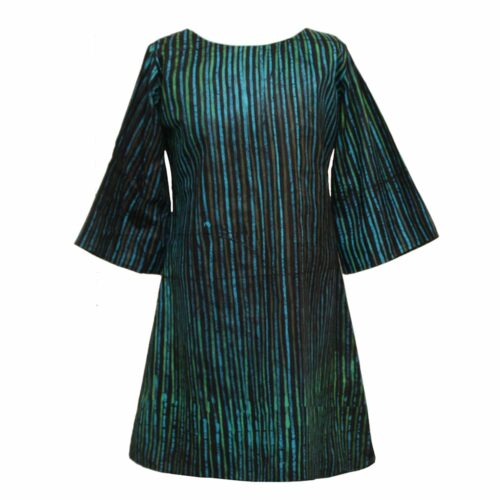 Turquoise and Green Batik Tunic