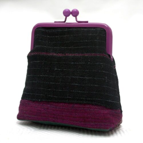 Black Aso Oke Pico Pouch