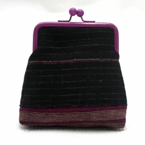 Black Aso-oke Pico Pouch - Image 2