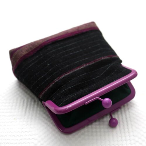 Black Aso Oke Pico Pouch