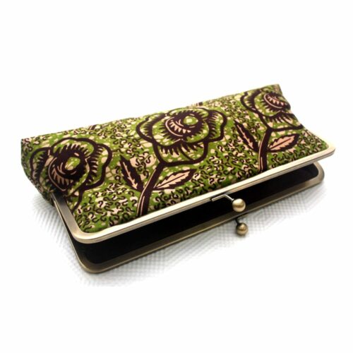 Chocolate Rose Ankara Clutch