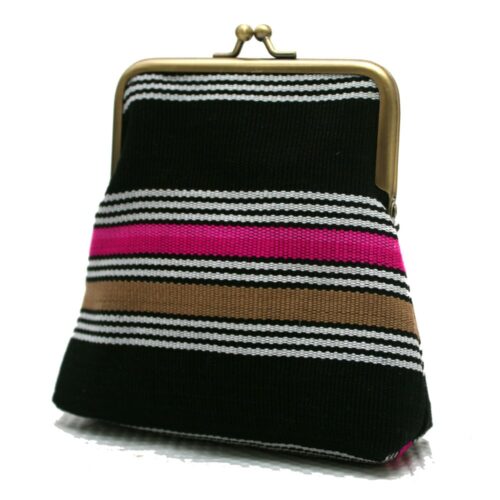 Pink and black pico pouch