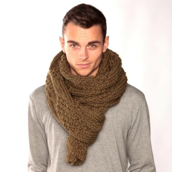 Army Green Scarf chunky knit scarf