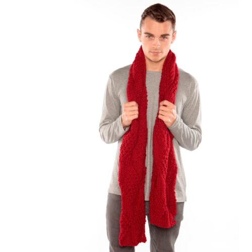 Red Knit Scarf