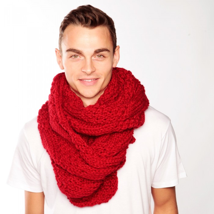 Red Knit Scarf