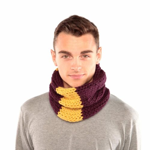 Purple and Yellow Cowl