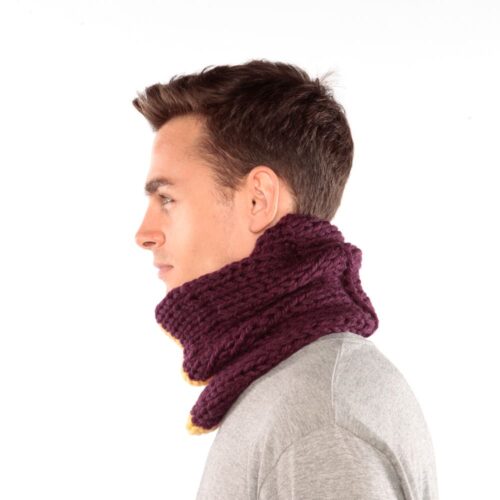 Purple and Yellow Cowl