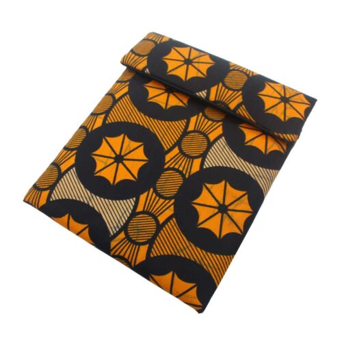 iPad Sleeve- Navy Wheels Ankara