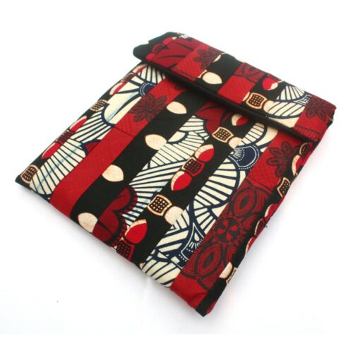 Red patchwork iPad sleeve