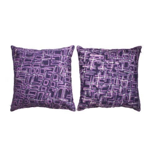 Radiant Orchid Batik cushion