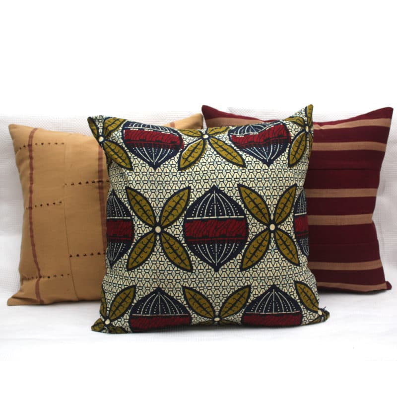 Urbanknit Trio of African Cushions