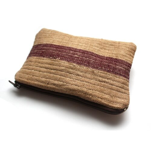 Vintage Aso oke zipper pouch