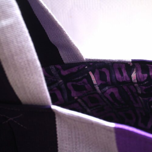 Radiant Orchid Tommy Tote in Aso-Oke - Image 4