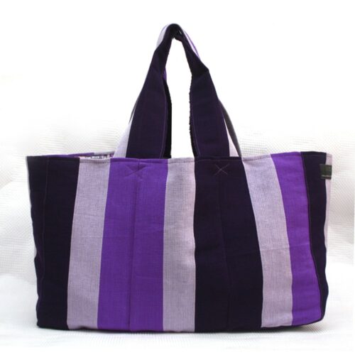 Radiant Orchid Tommy Tote in Aso-Oke - Image 3