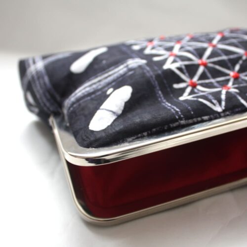 Indigo Red Batik Supersnap Clutch - Image 3