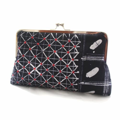 Indigo Red Batik Supersnap Clutch - Image 2
