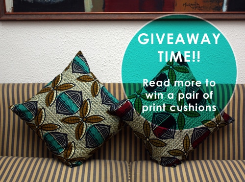 Ankara Seed Print Cushions