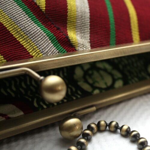 Alaari and Yellow Aso-oke Megasnap Clutch - Image 5