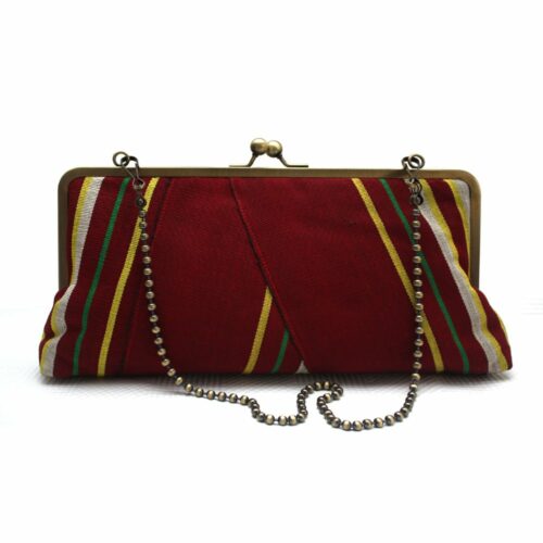 Alaari and Yellow Aso-oke Megasnap Clutch - Image 3
