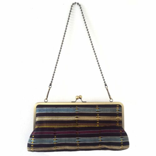 Vintage Aso-oke Megasnap Clutch - Image 4