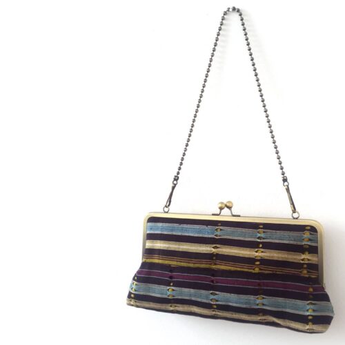 Vintage Aso-oke Megasnap Clutch - Image 5