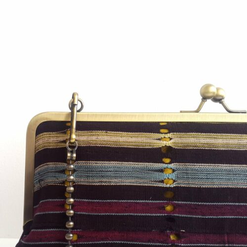 Vintage Aso-oke Megasnap Clutch - Image 6