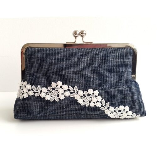 Etu and Lace Aso oke clutch